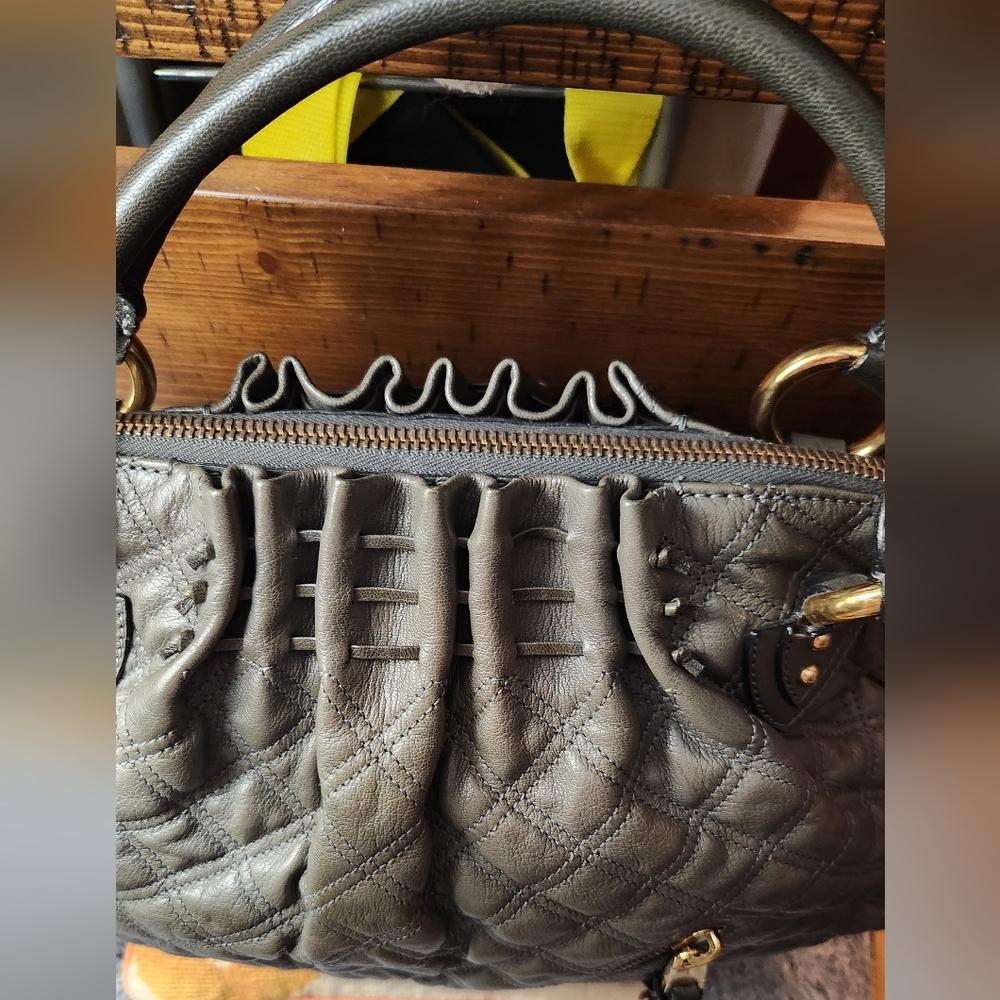 Marc Jacobs Large Cecilia Satchel Bag In Gray - Picture 6 of 17